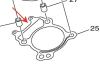 Прокладка под цилиндр Yamaha Grizzly 300 12-13 1SC-E1351-00-00 1SC-E1351-00-00
