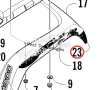 Наклейка заднего крыла левая Arctic Cat TRV 2411-409 2411-409