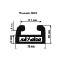 Склиз Garland 26 профиль / 124,5 см для Ski-Doo 503191306 503191619 26-4900-1-01-01