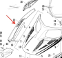 Пластик боковой правый ШРУСа Arctic Cat BearCat Z1 4706-950 4706-950