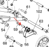 Втулка заднего амортизатора снегохода BRP Ski-Doo 503189282  503189282