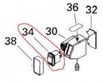Кнопка подогрева рукояток INTERRUPT.BASC.*SWITCH-ROCKER 511000001