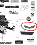 Наклейка снегохода BRP Ski-Doo 850 Summit "Summit" 516009416