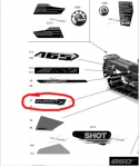 Наклейка снегохода BRP Ski-Doo 850 Summit "Summit X" 516009418
