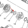 Шайба КП Yamaha Grizzly /Viking /Rhino /Kodiak 700/550 07+ 90201-20028-00 90201-20028-00