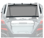 Сетка задняя Kemimoto для Polaris RZR PRO XP 2020 B0112-01201BK