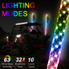 Флагшток флаг RiderLab с танцующей LED подсветкой и bluetooth 90-150см BNA102-3 BNA102-4 BNA102-5