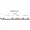 Коньки снегохода Yamaha Bravo / VK540 / 8E3-23731-00-XX / 8M6-23731-01-00 / VMX-23731-01-XX / EYV3-6250-1 2836-03